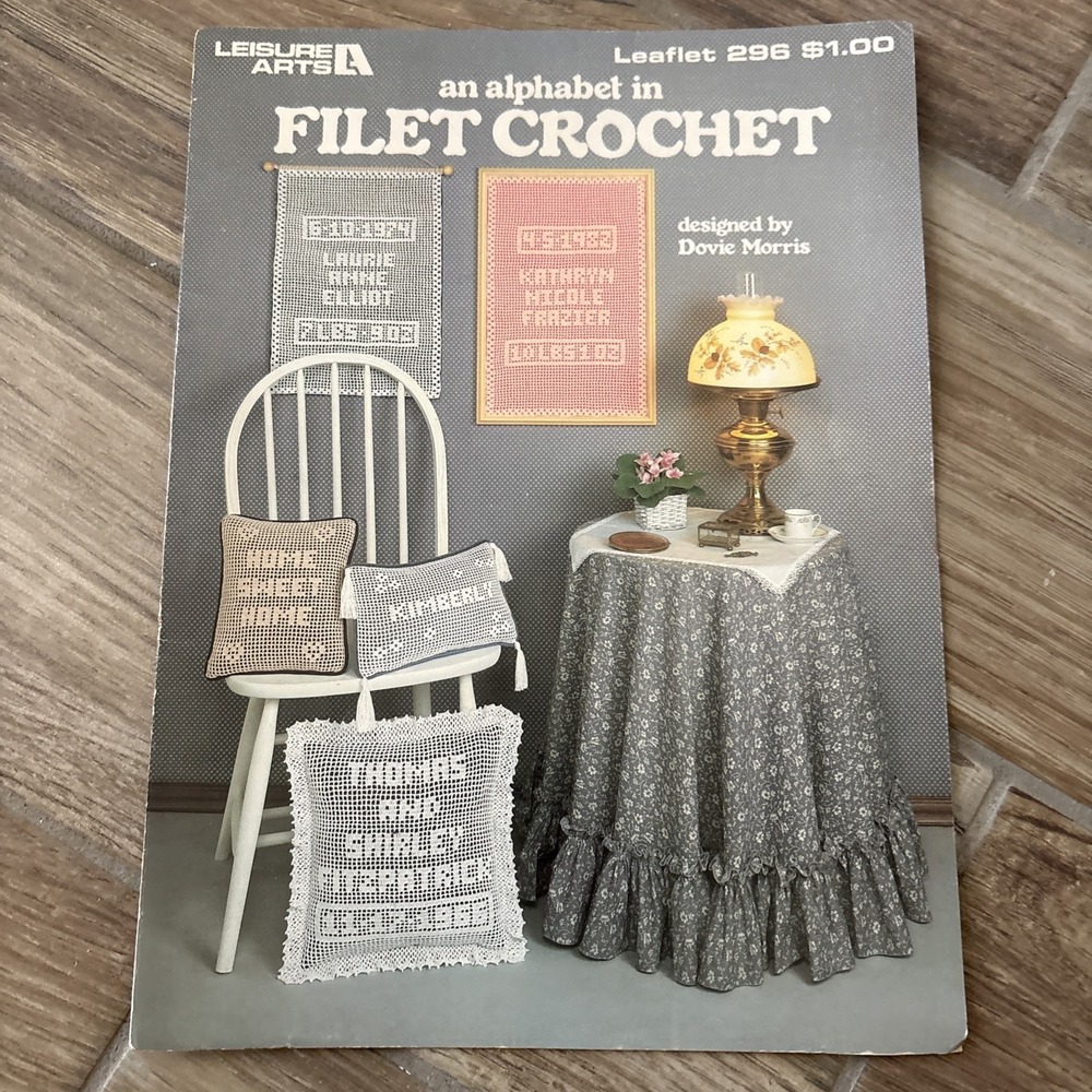 Leisure Arts Filet Crochet - Leaflet 296 Diagrams & Instructions
